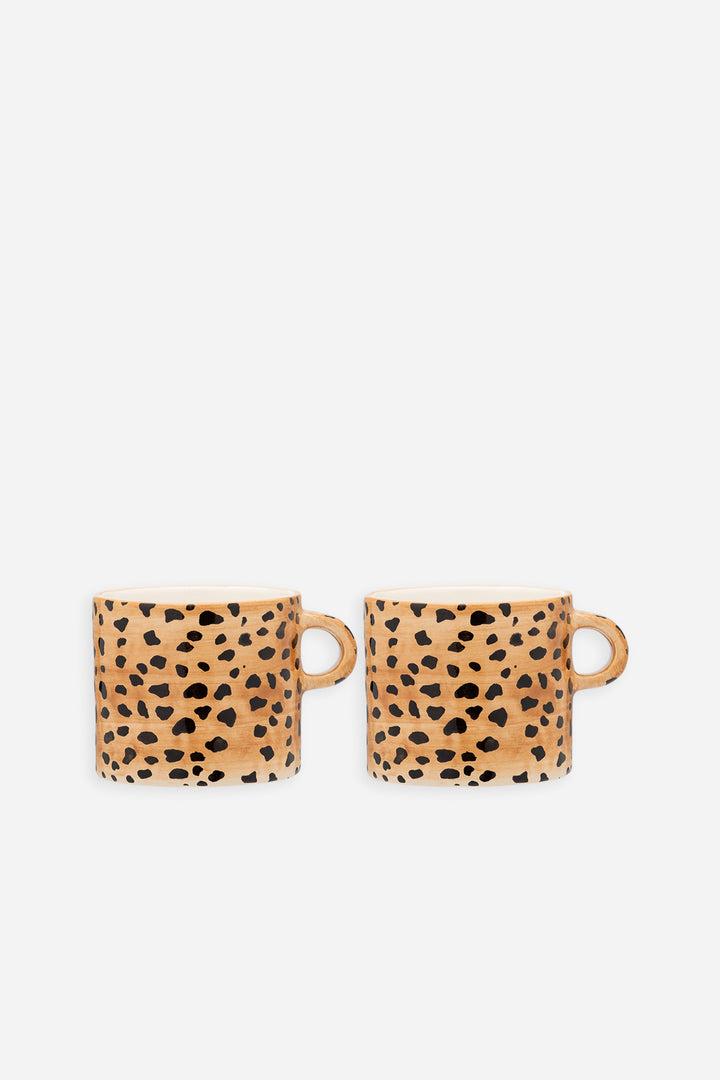 Leopard Print Mugs / Set 2