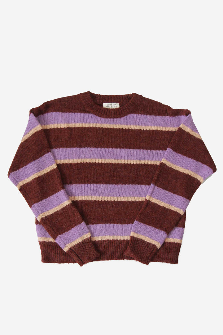 Jumper / Lilac & Brown Stripe