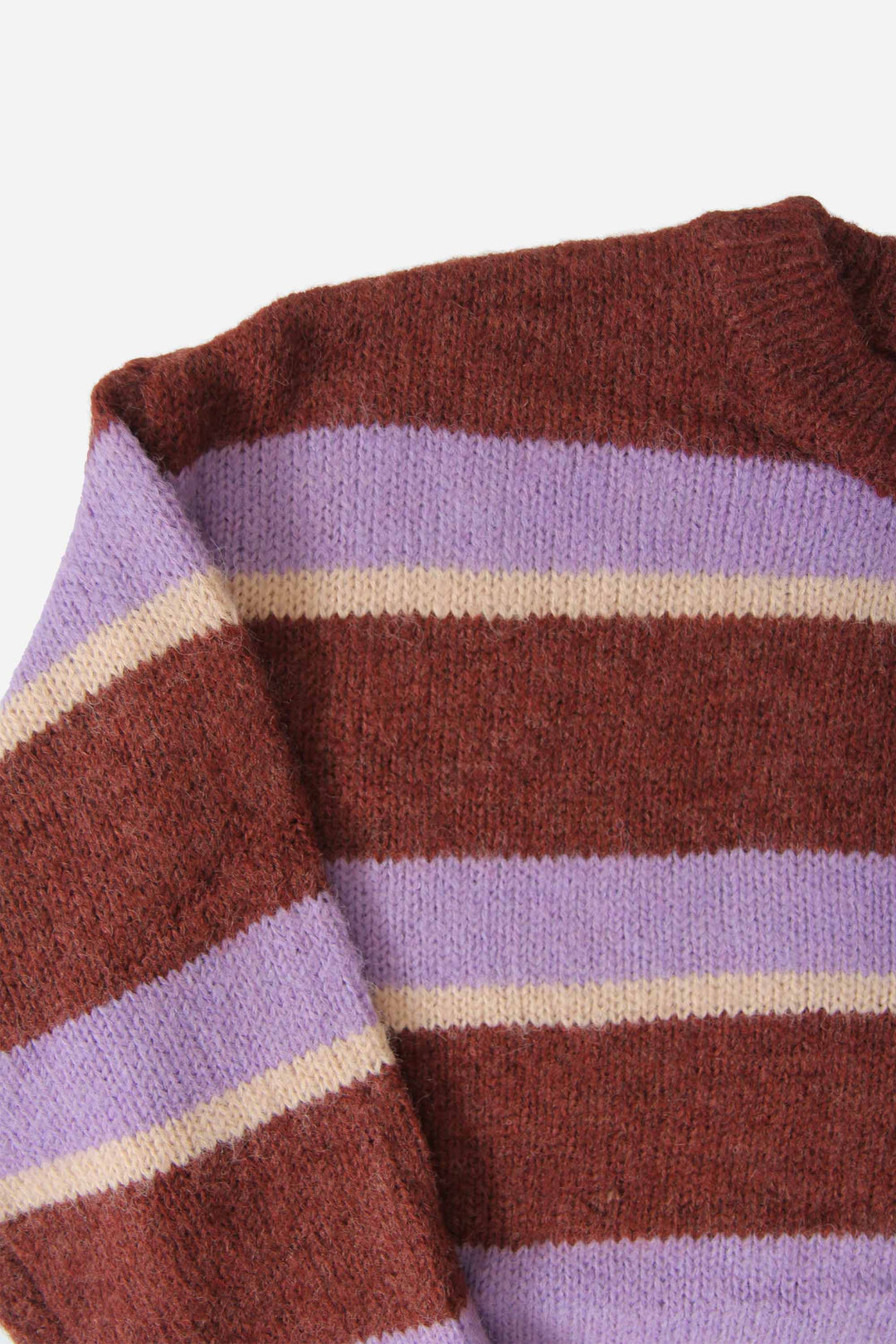 Jumper / Lilac & Brown Stripe