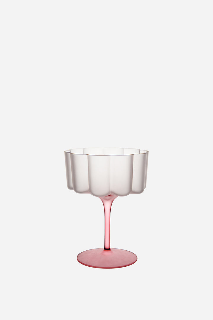 Lillie Cocktail or Dessert Glass / Pink