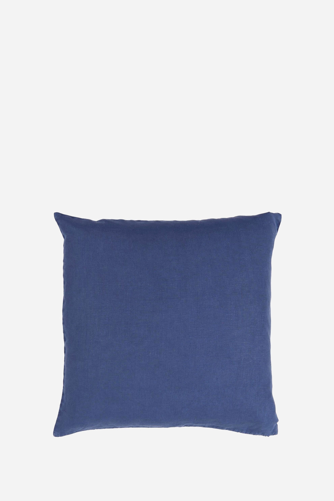 indigo blue linen cushion