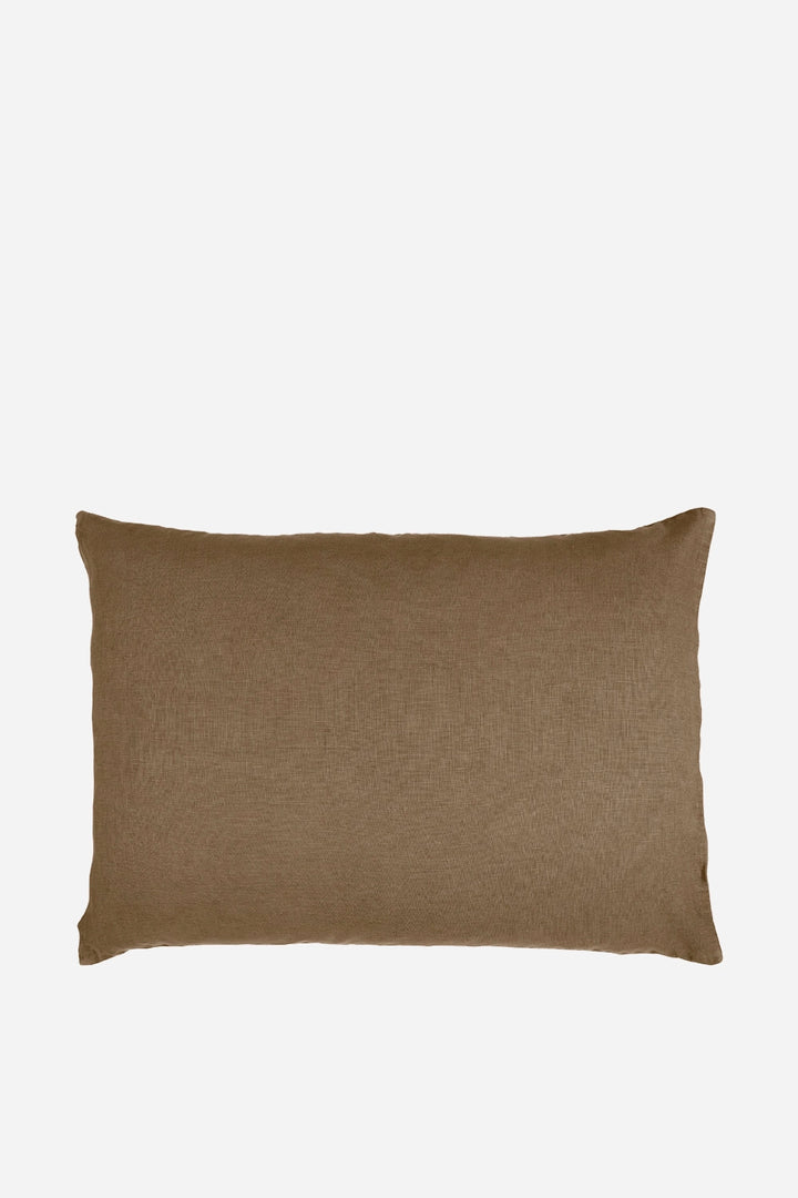 Linen Rectangle Cushion  / Chocolate