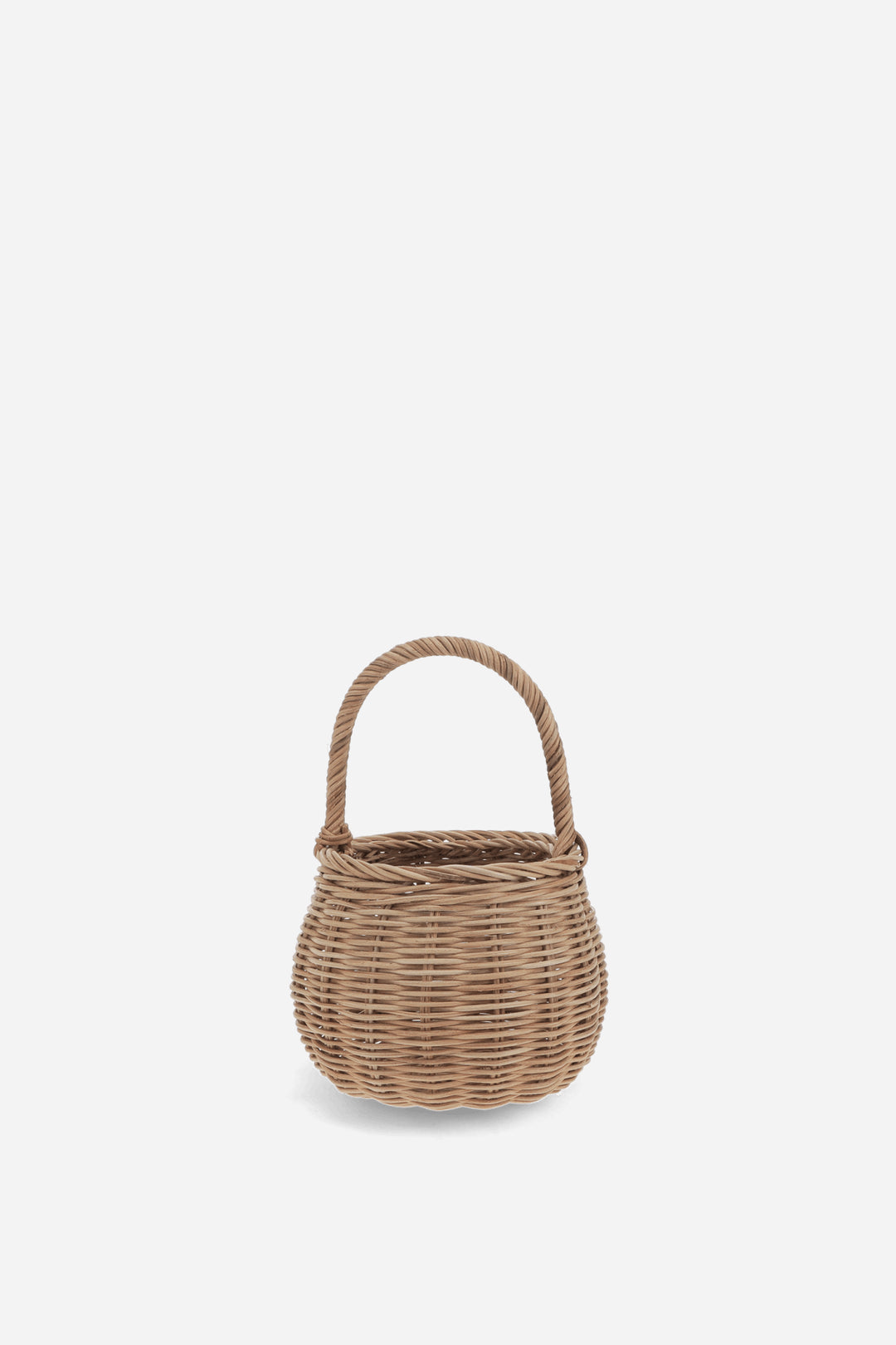 Little Round Wicker Basket / Natural