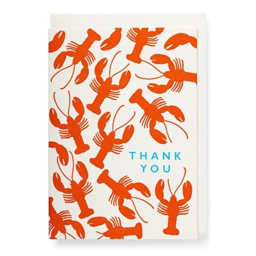 Thank You Lobster Set of 5 Cards