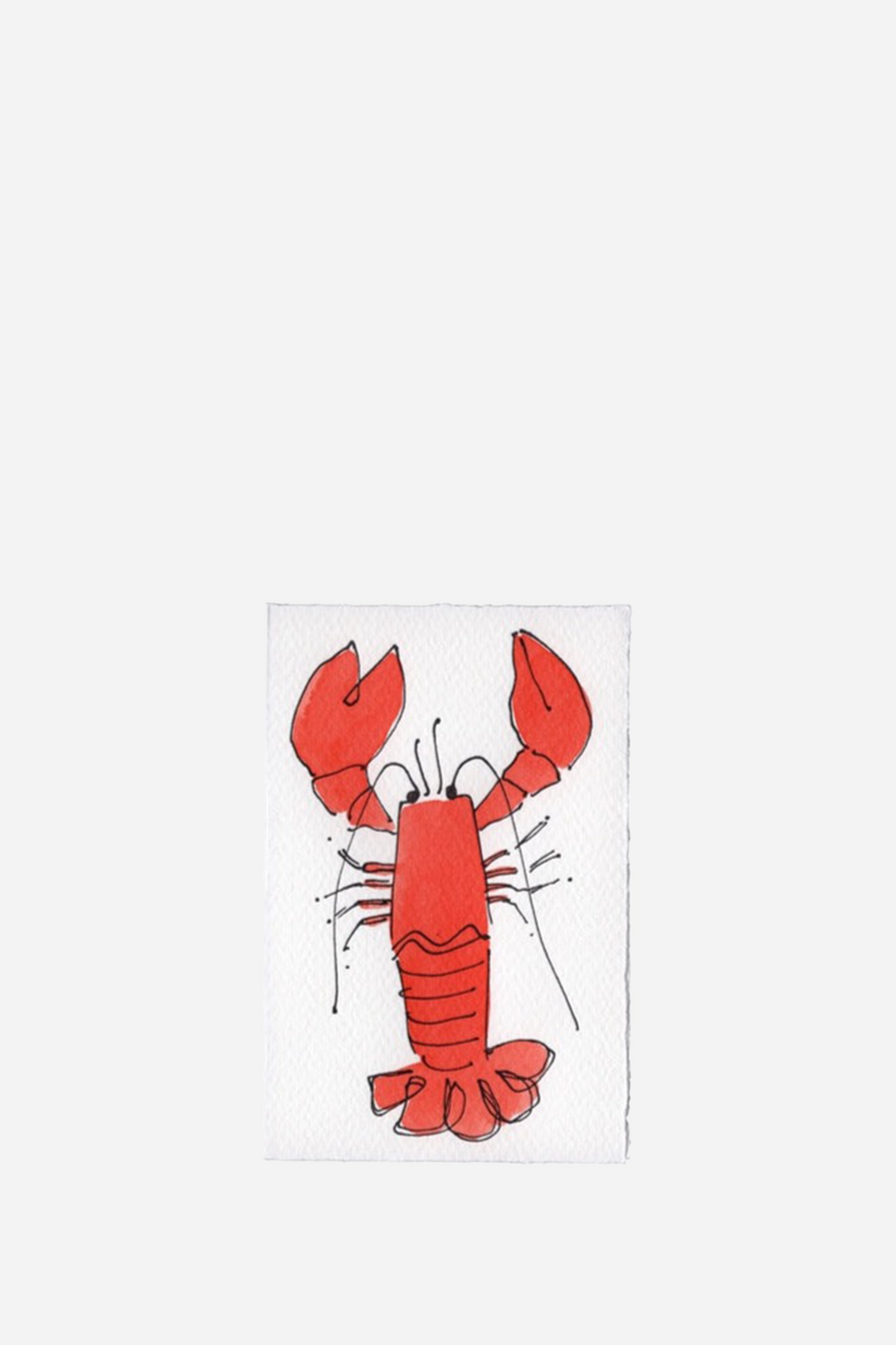 Letterpress Card Lobster