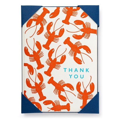 Thank You Lobster Set of 5 Cards