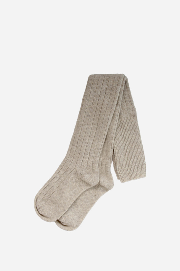 Womens Long Socks / Light Beige