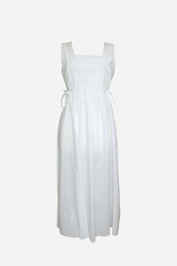 Lorna / Pin-Tucked Bodice Nightdress with Ribbon