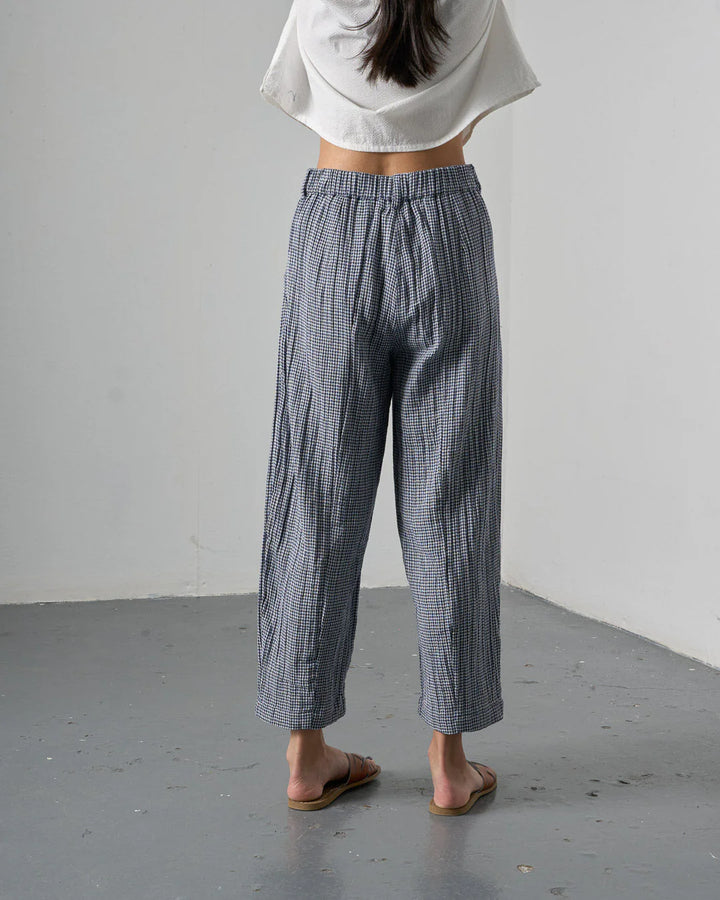 Lorren Trousers / Navy Little Check