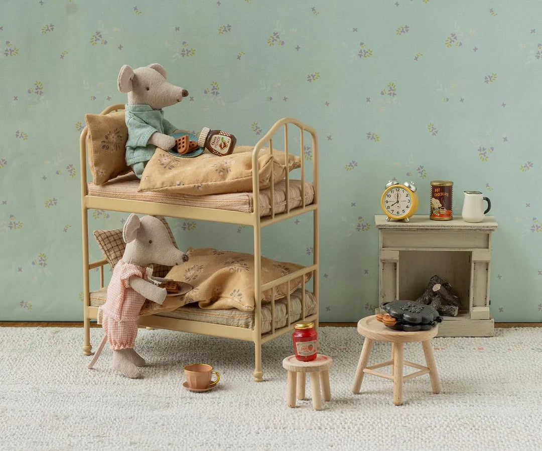 Maileg Bunk Bed Mouse / Wheat