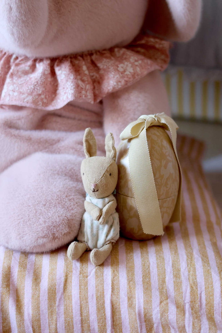 Easter Egg With Micro Rabbit Small / Cream Yellow