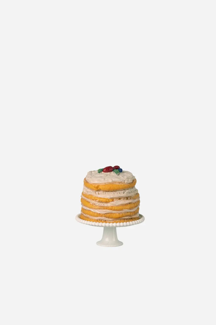 Party Cake And Cake Stand, Mouse /  Off White