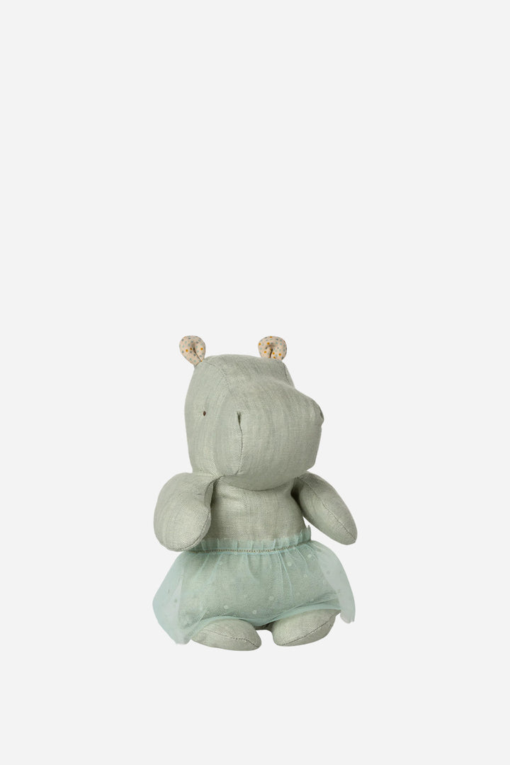 Safari Friends Sml Hippo w. Skirt / Mint