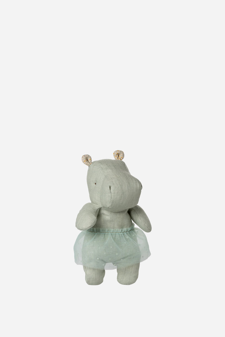 Safari Friends Sml Hippo w. Skirt / Mint