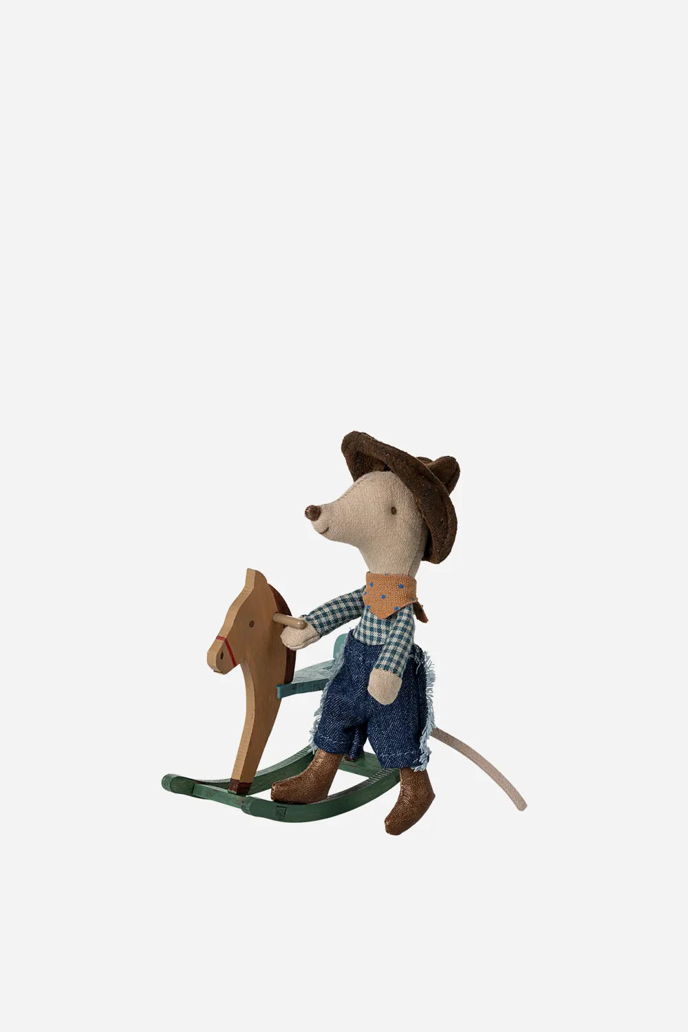 Cowboy Mouse On Rocking Horse, Little Brother