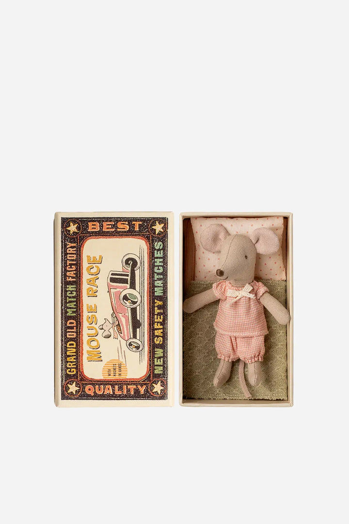 Little Sister Mouse In Matchbox / New