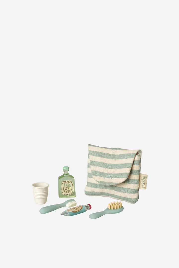 Toothbrush Set In Bag, Mouse  /  Blue Stripe