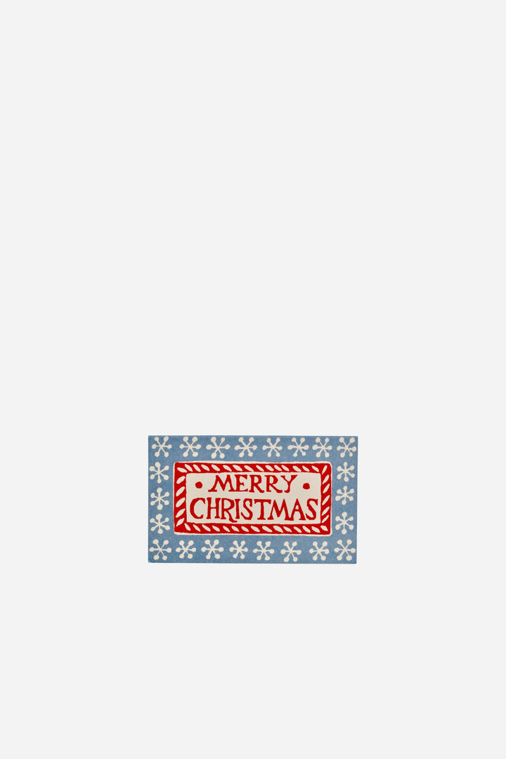 Pack of Merry Christmas Gift Cards Red and Blue