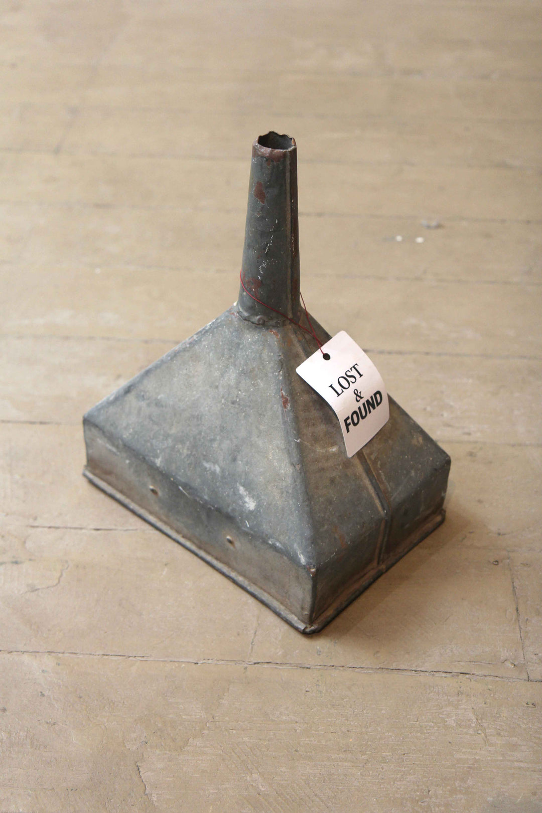 vintage metal funnel