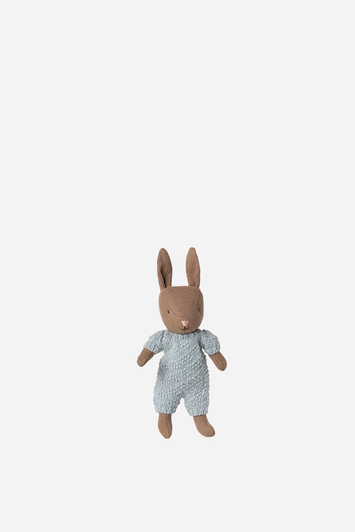 Rabbit, Micro - Brown - Blue Knitted Suit