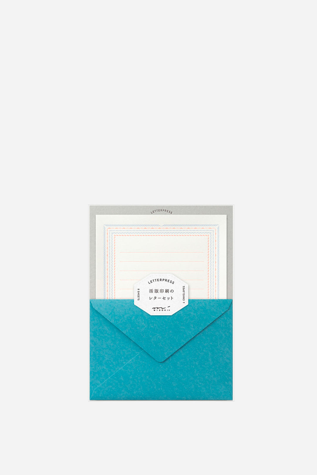 Midori Letter Set Press Frame Blue