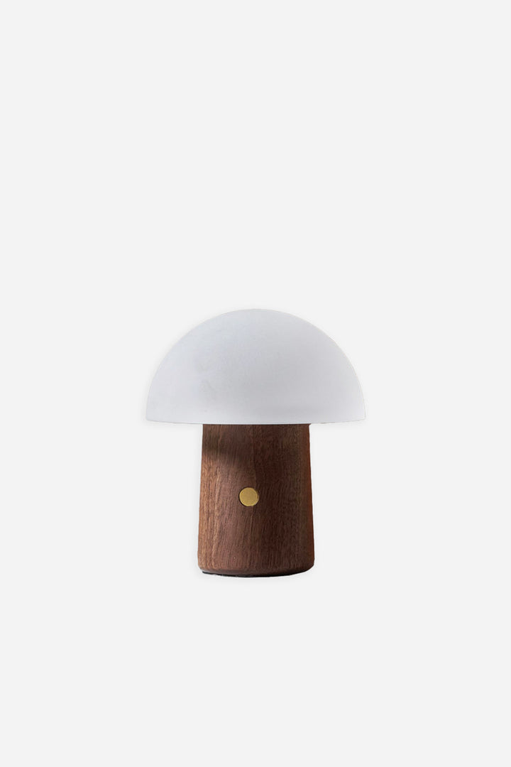 Mini Alice Mushroom Lamp Walnut