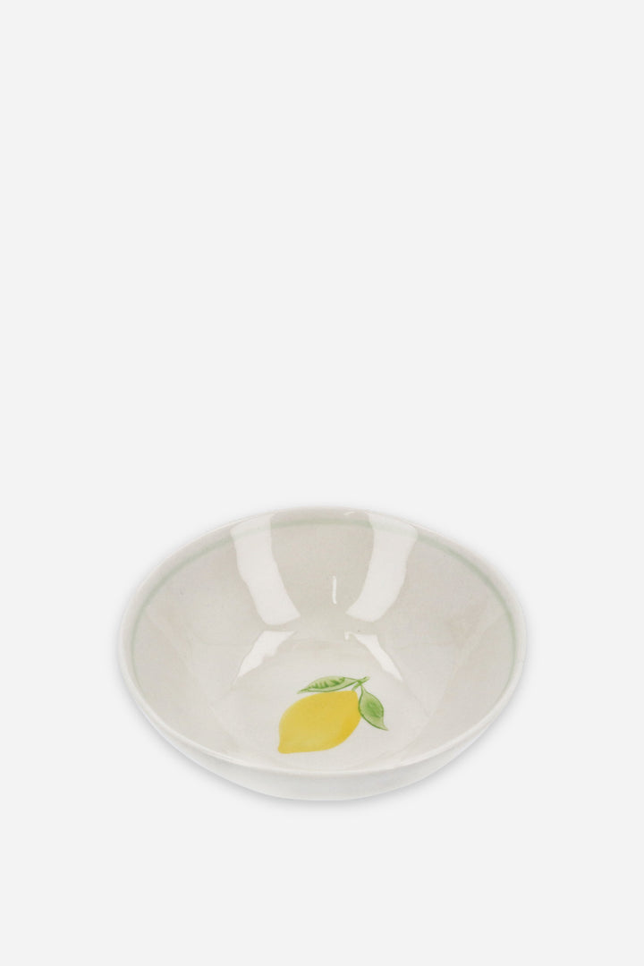 Lemon Hand Painted Stoneware Mini Bowl