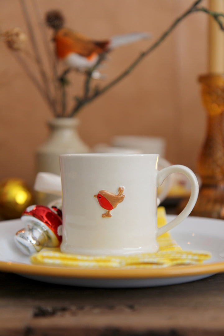 Ceramic Mini Mug / Robin