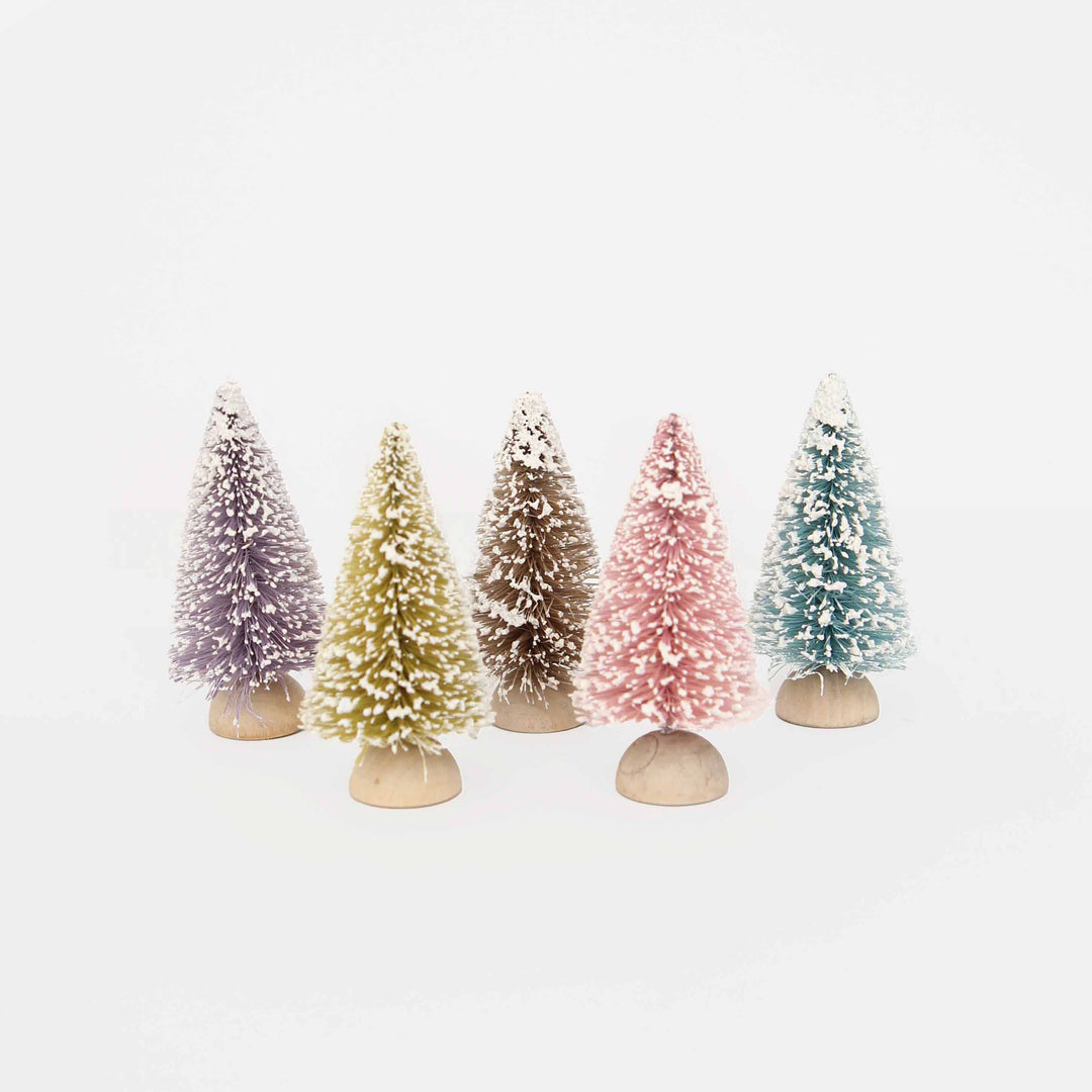 Coloured Bristle Mini Trees