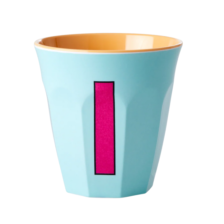 Melamine Cup / Letter I / Mint