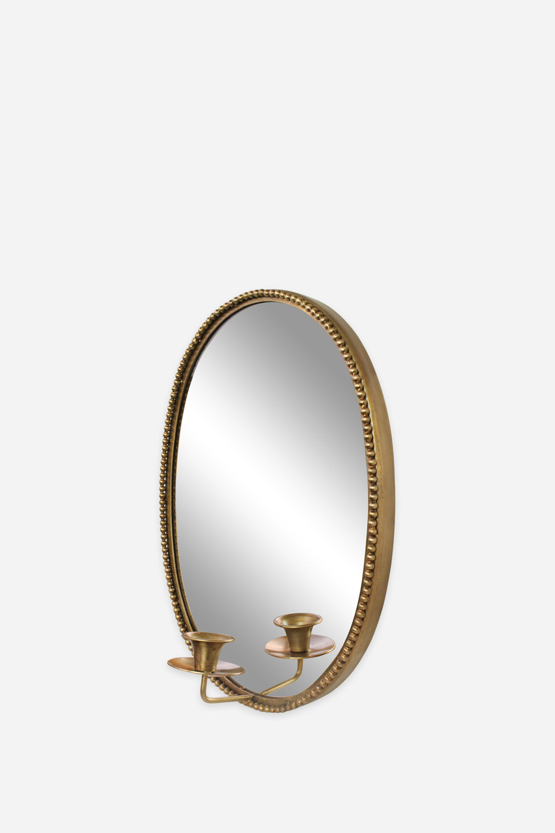 Mirror w. Candle Holder Louise Antique Brass