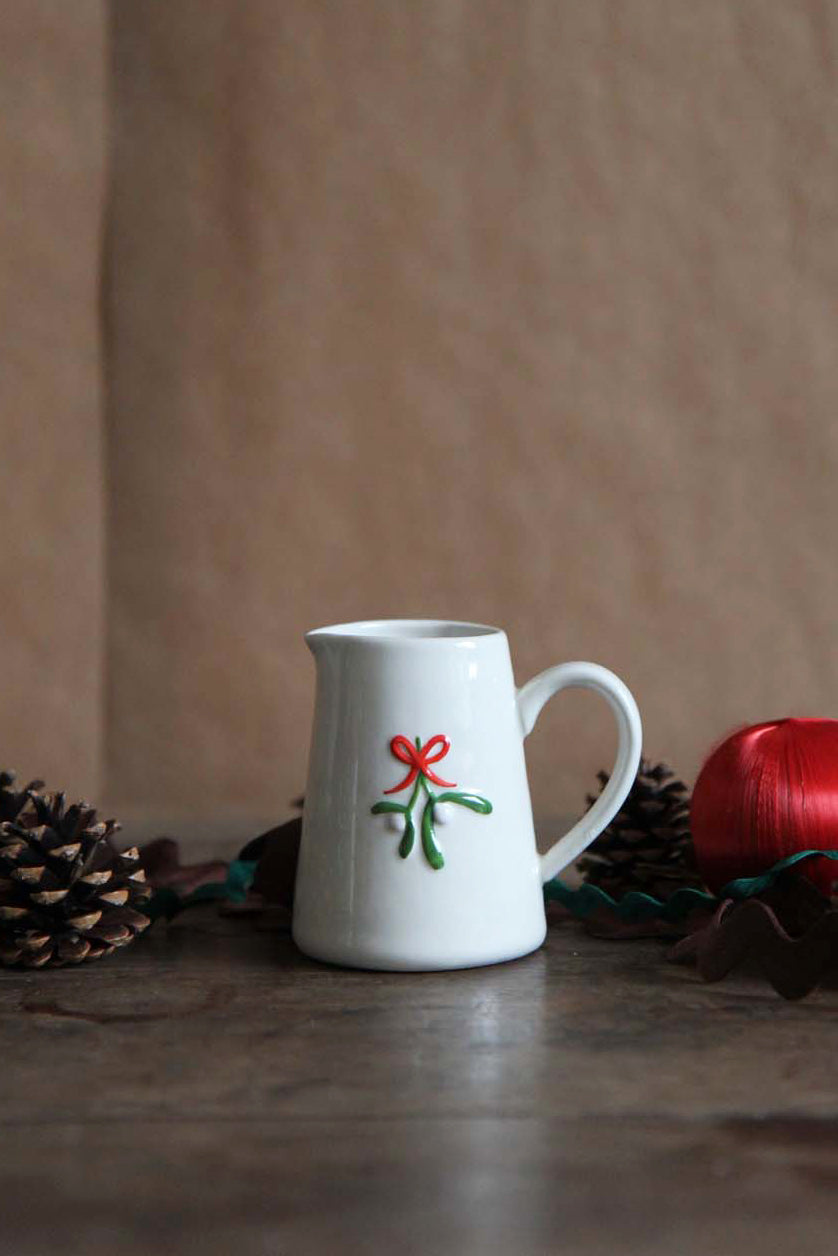 Mini Jug / Bow and Mistletoe