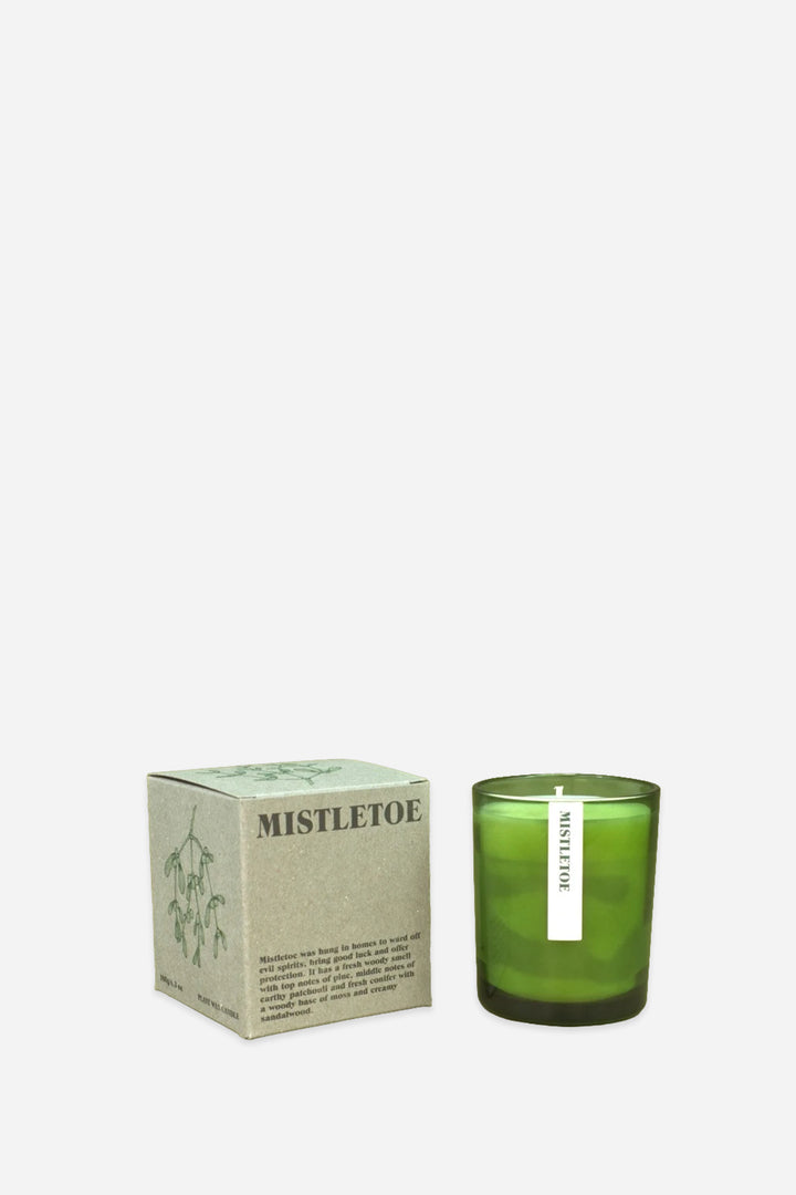 Green Botanical 20cl Candles / Mistletoe
