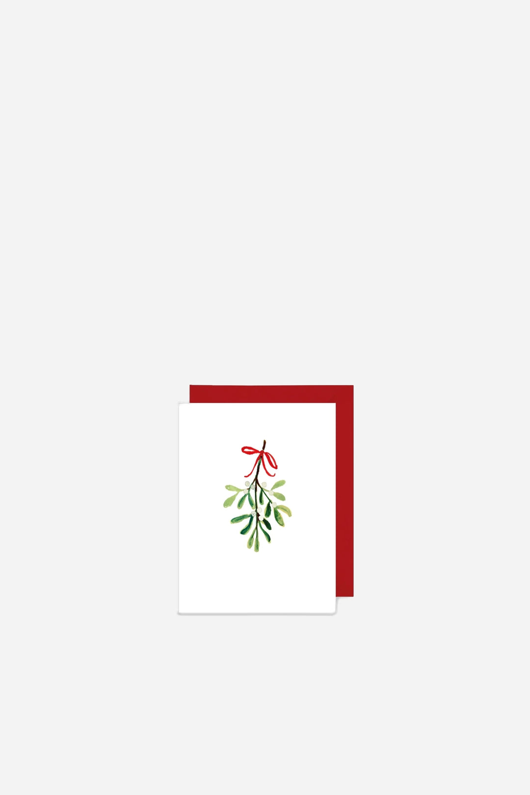 Mini Xmas Card Mistletoe