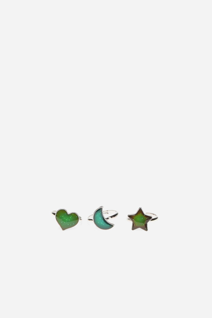 Mood Rings Heart, Star &amp; Moon / Set 3