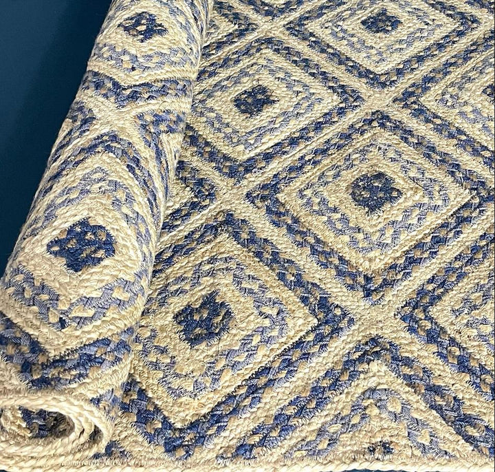 Rectangular Rug -  Denim Mosaic 92cm x 152cm