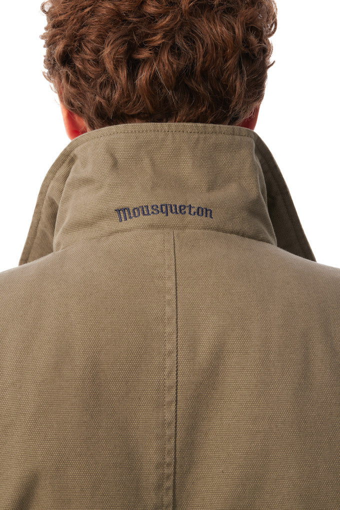 mousqueton-adam-canvas-jacket-vetiver detail