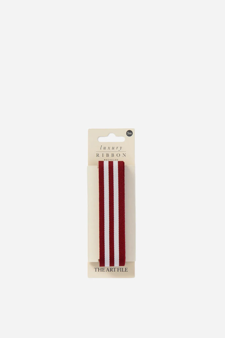 3M Luxury Ribbon Mulberry Stripe