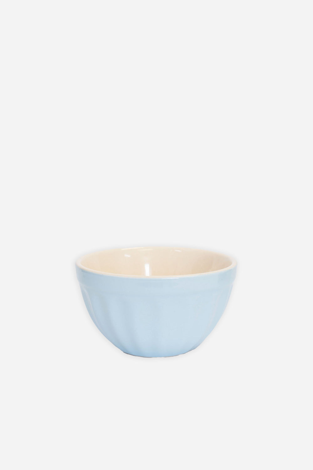 blue stoneware cereal breakfast bowl