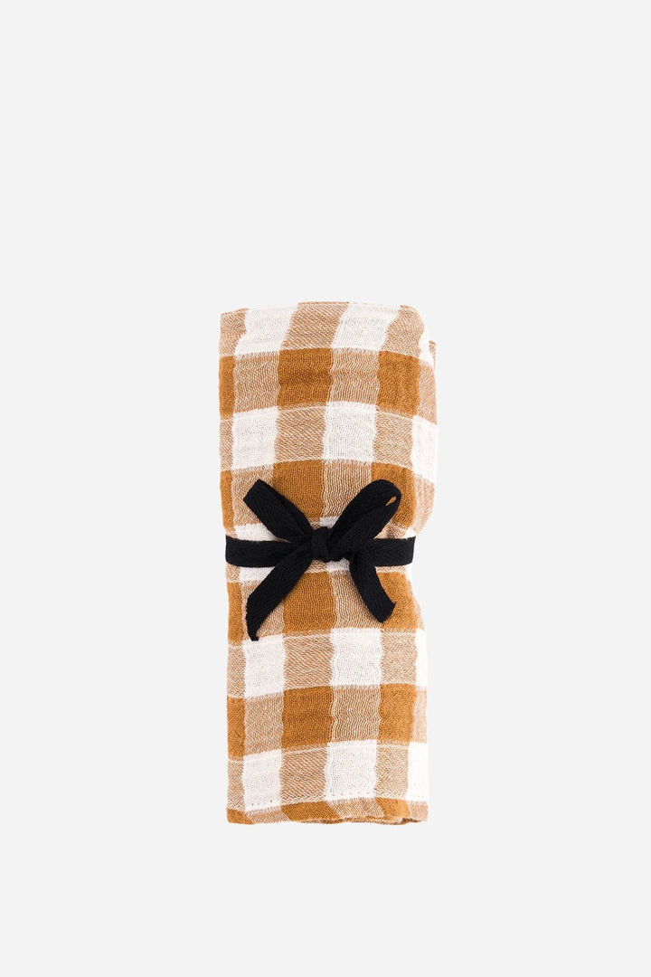 Baby Muslins / Gingham Caramel - Domestic Science Home
