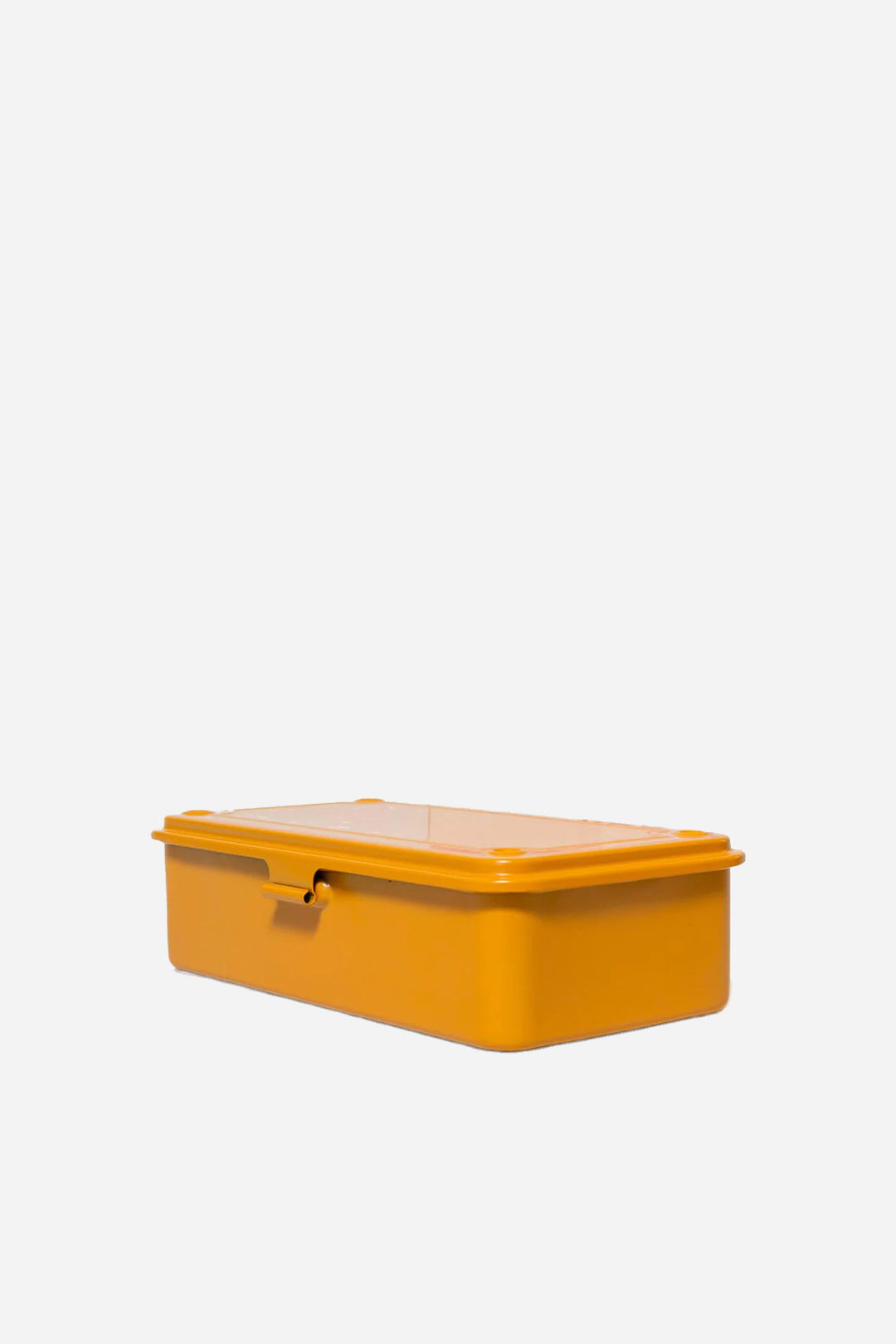 Yellow storage box on a white background