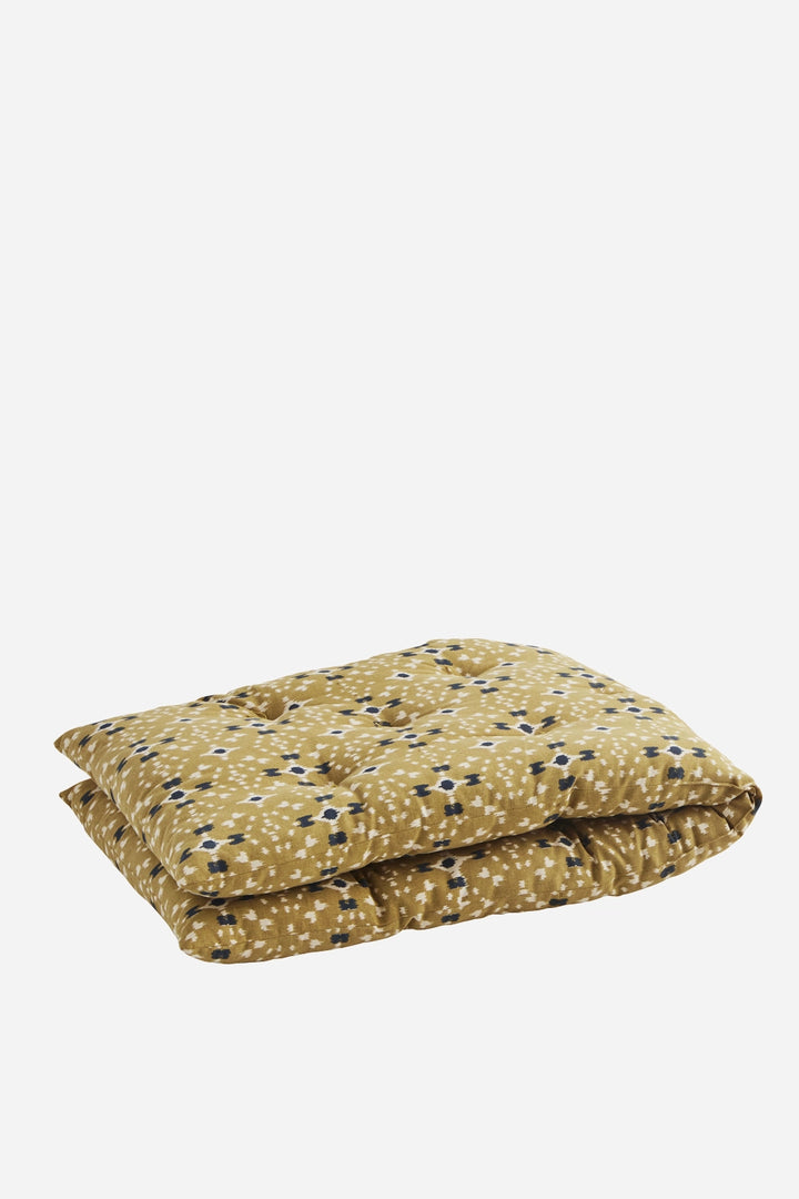 Printed Cotton Mattress 45x125cm / Mustard Dk Blue