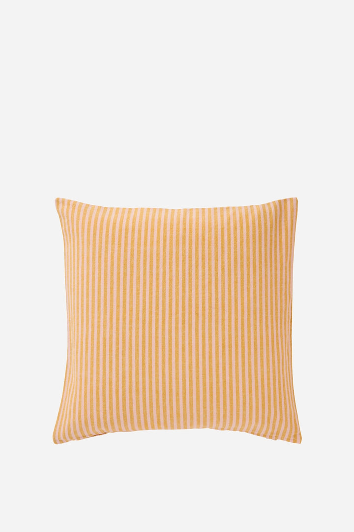 Cushion Linea Mustard and Light Pink Stripes / 50x50