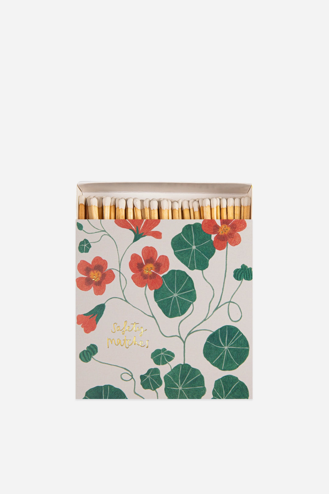 luxury matches with nasturtium flowers