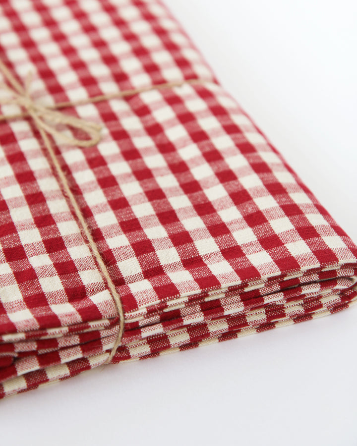 Tablecloth 130x180cm / Gingham Red