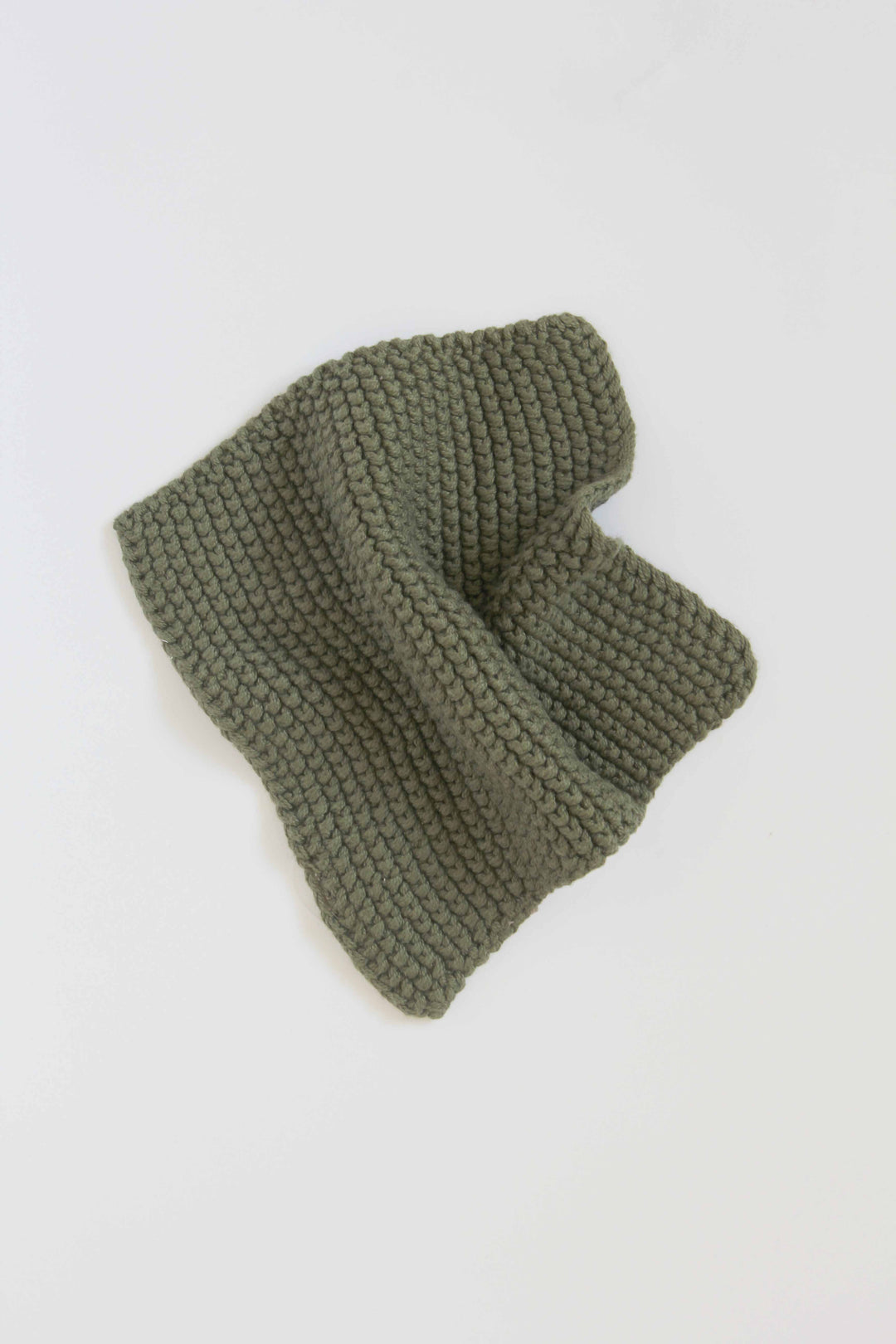 Pot holder / Olive Knitted