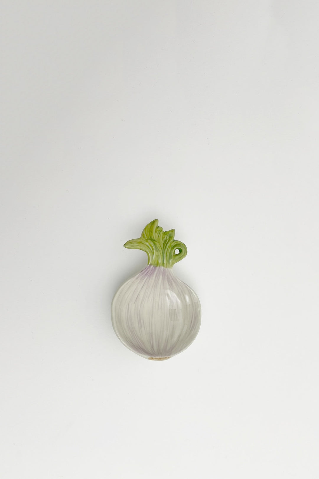 hand painted onion shaped spoon rest