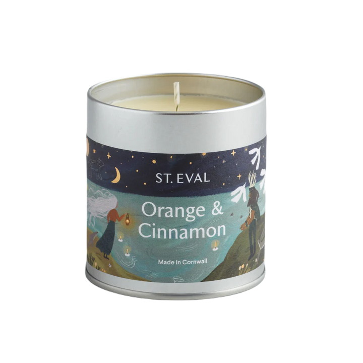 St Eval Tin Candle / Orange & Cinnamon