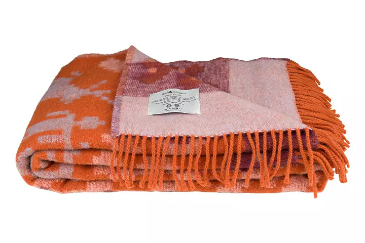 Wool Blanket Orange / Estelle + Esbjorn