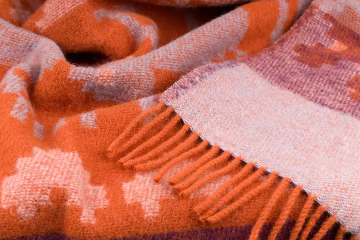 Wool Blanket Orange / Estelle + Esbjorn